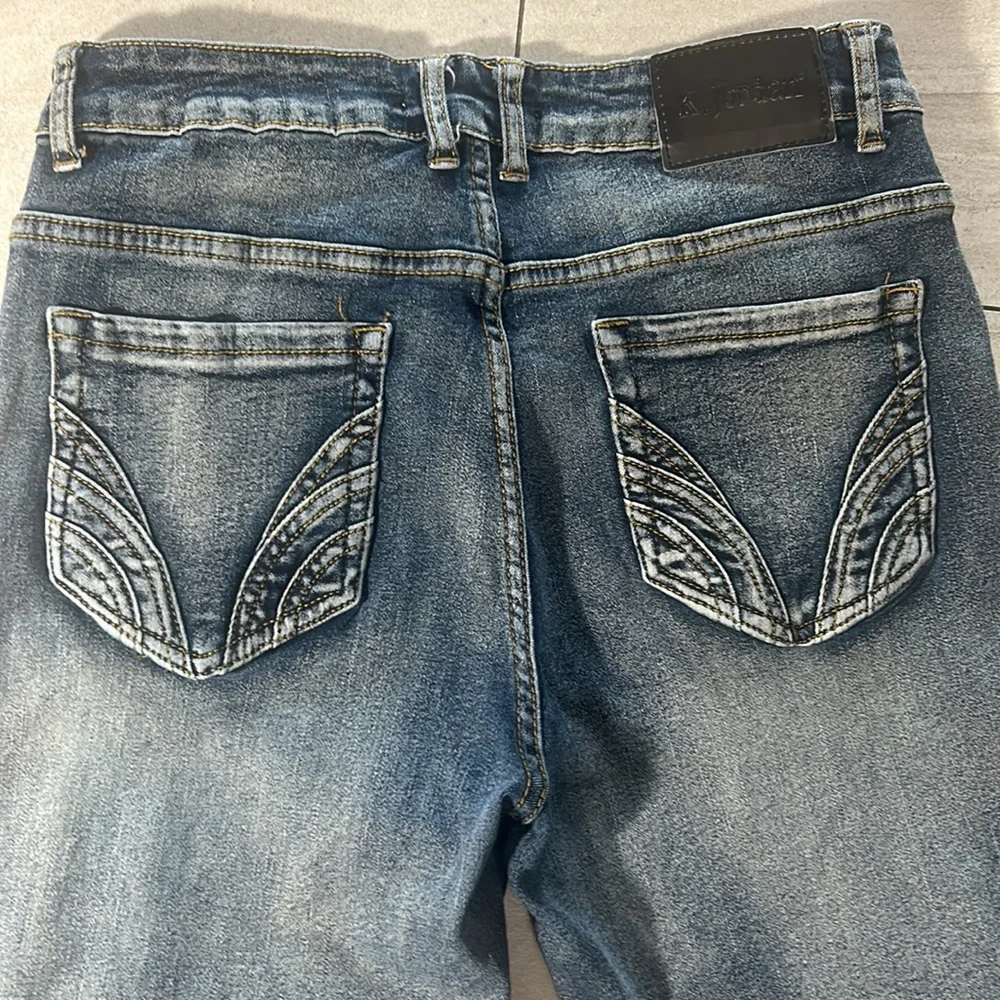 K. Jordan super stretchy bow tie skinnies, Sz 8 - Picture 3 of 3